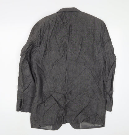 Mens UK Size 38 Blazer Regular Grey Suit Jacket