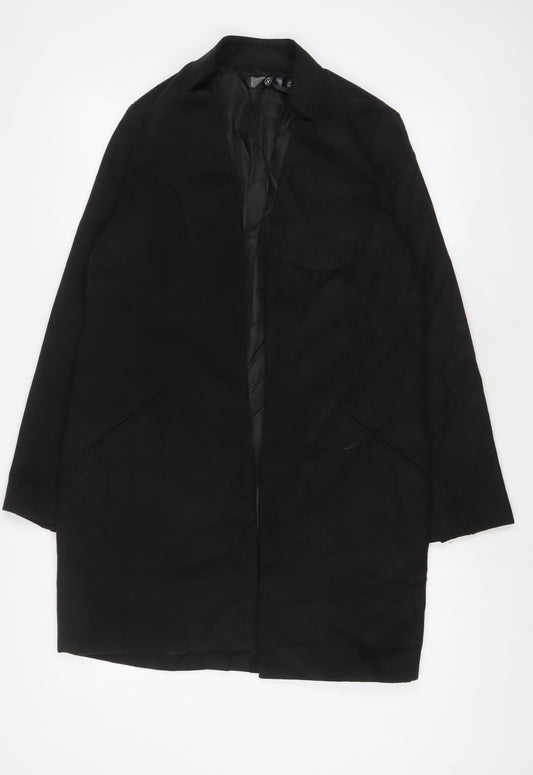 Womens UK Size 8 Marks and Spencer Black Overcoat