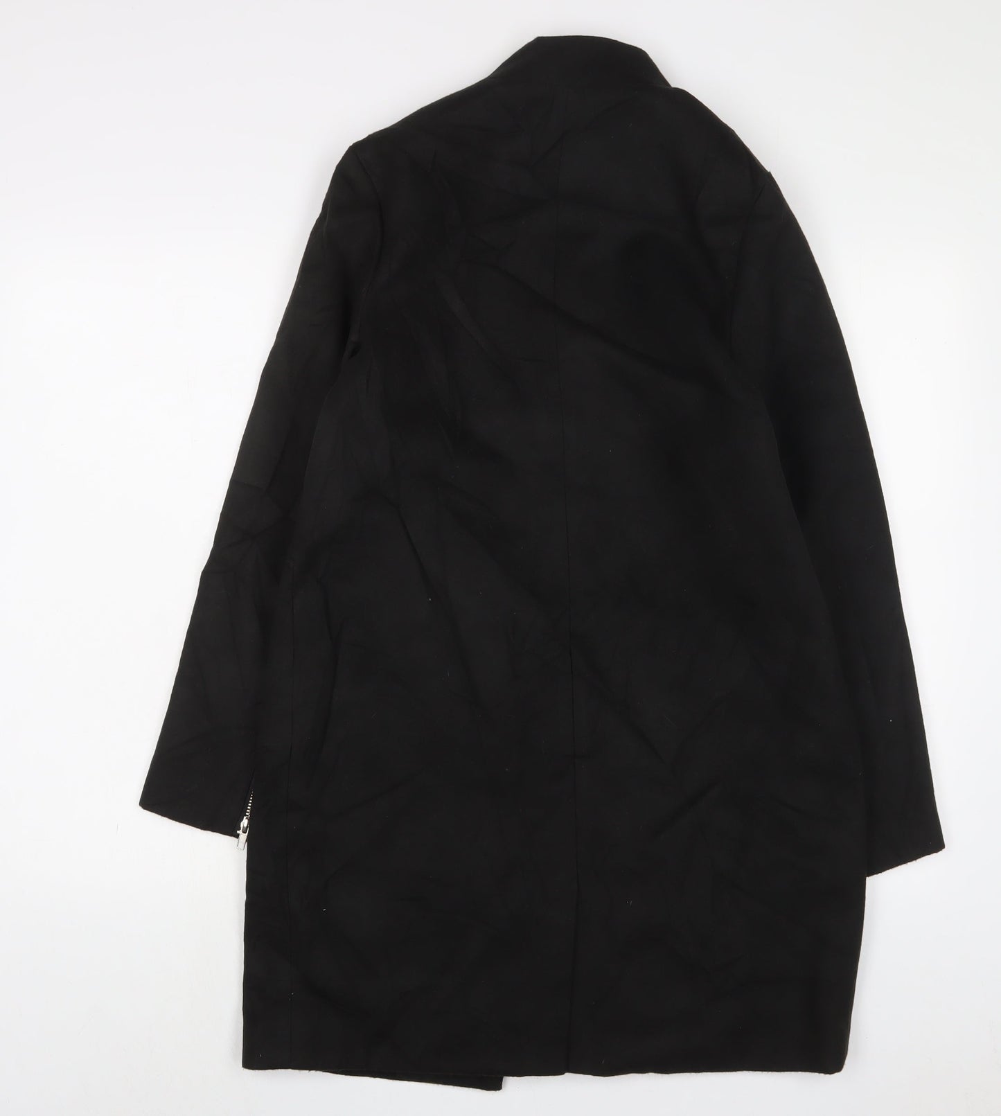 Womens UK Size 8 Marks and Spencer Black Overcoat