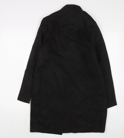 Womens UK Size 8 Marks and Spencer Black Overcoat