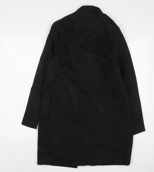 Womens UK Size 8 Marks and Spencer Black Overcoat