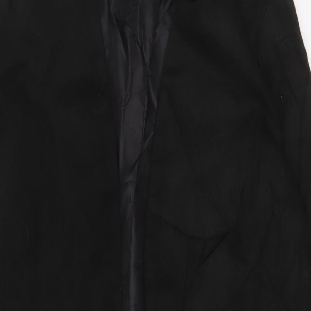 Womens UK Size 8 Marks and Spencer Black Overcoat