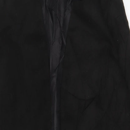 Womens UK Size 8 Marks and Spencer Black Overcoat
