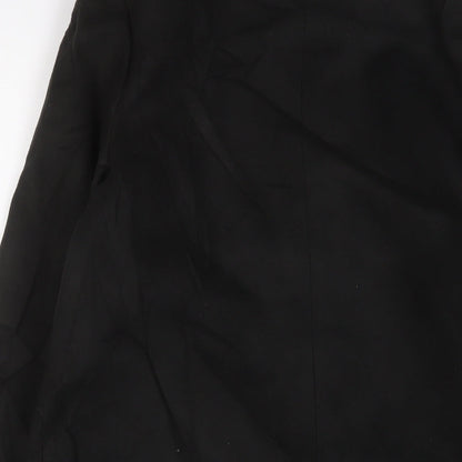 Womens UK Size 8 Marks and Spencer Black Overcoat