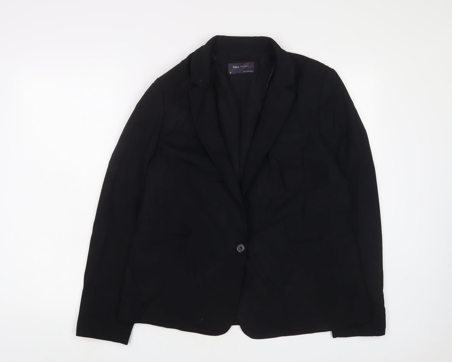 Womens UK Size 14 Marks and Spencer Black Jacket