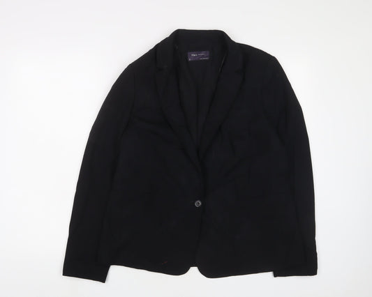 Womens UK Size 14 Marks and Spencer Black Jacket