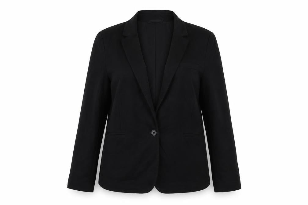 Marks & Spencer Womens Black Jacket Blazer Size 14 Button
