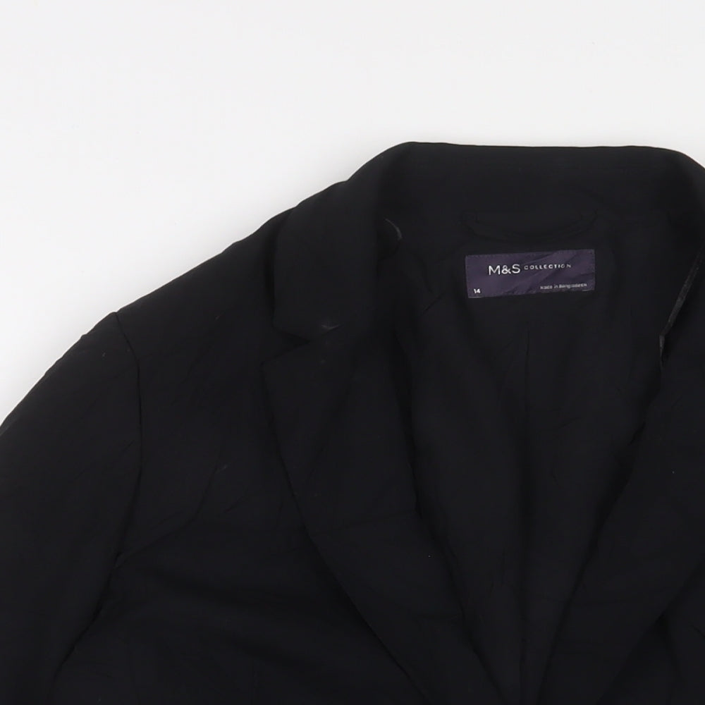 Womens UK Size 14 Marks and Spencer Black Jacket