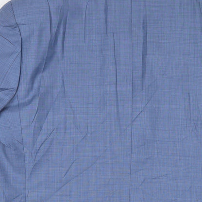 Mens UK Size 42 River Island Regular Blue Suit Jacket