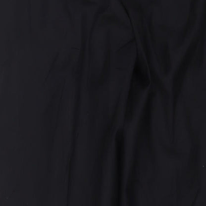 NEXT Mens Black Polyester Trousers Size 38 in L30 in Regular Hook & Eye