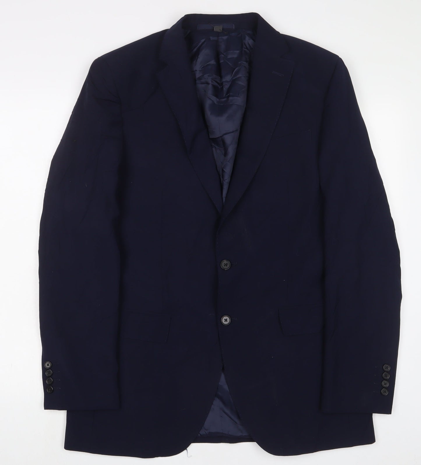 Mens UK Size 40 Marks and Spencer Regular Blue Suit Jacket
