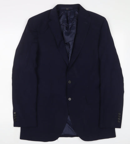 Mens UK Size 40 Marks and Spencer Regular Blue Suit Jacket