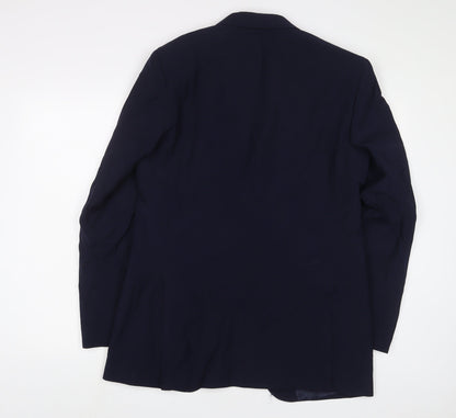 Mens UK Size 40 Marks and Spencer Regular Blue Suit Jacket