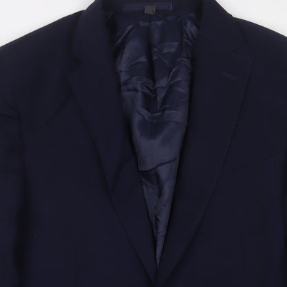 Mens UK Size 40 Marks and Spencer Regular Blue Suit Jacket