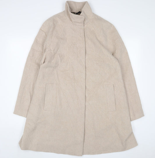 John Lewis Womens Pink Jacket Coat Size 12 Button