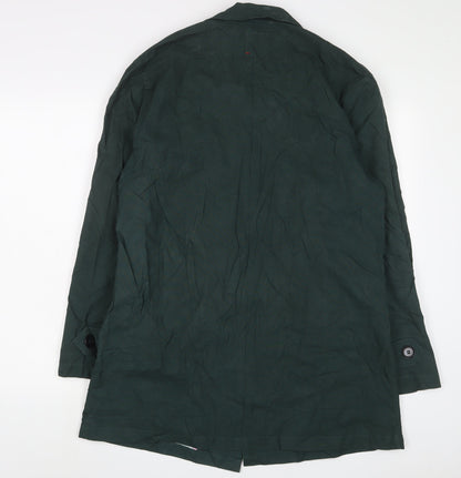 Hymn Womens Green Jacket Size L Button