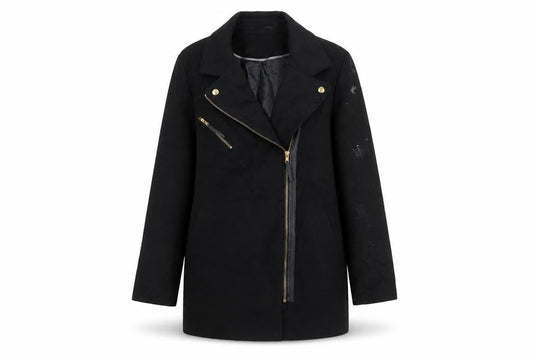 Womens UK Size 12 Dorothy Perkins Black Overcoat
