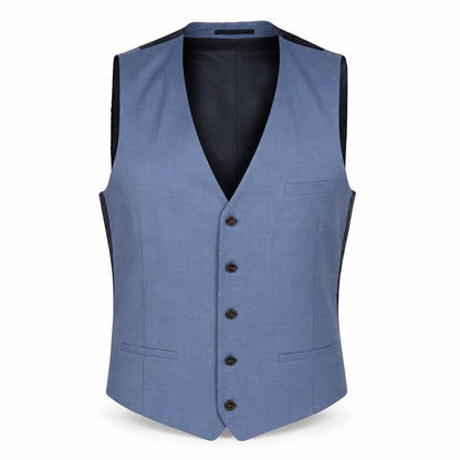 Mens UK Size 44 River Island Regular Blue Suit Jacket