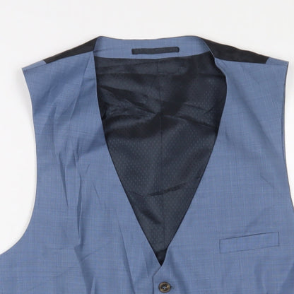 Mens UK Size 44 River Island Regular Blue Suit Jacket