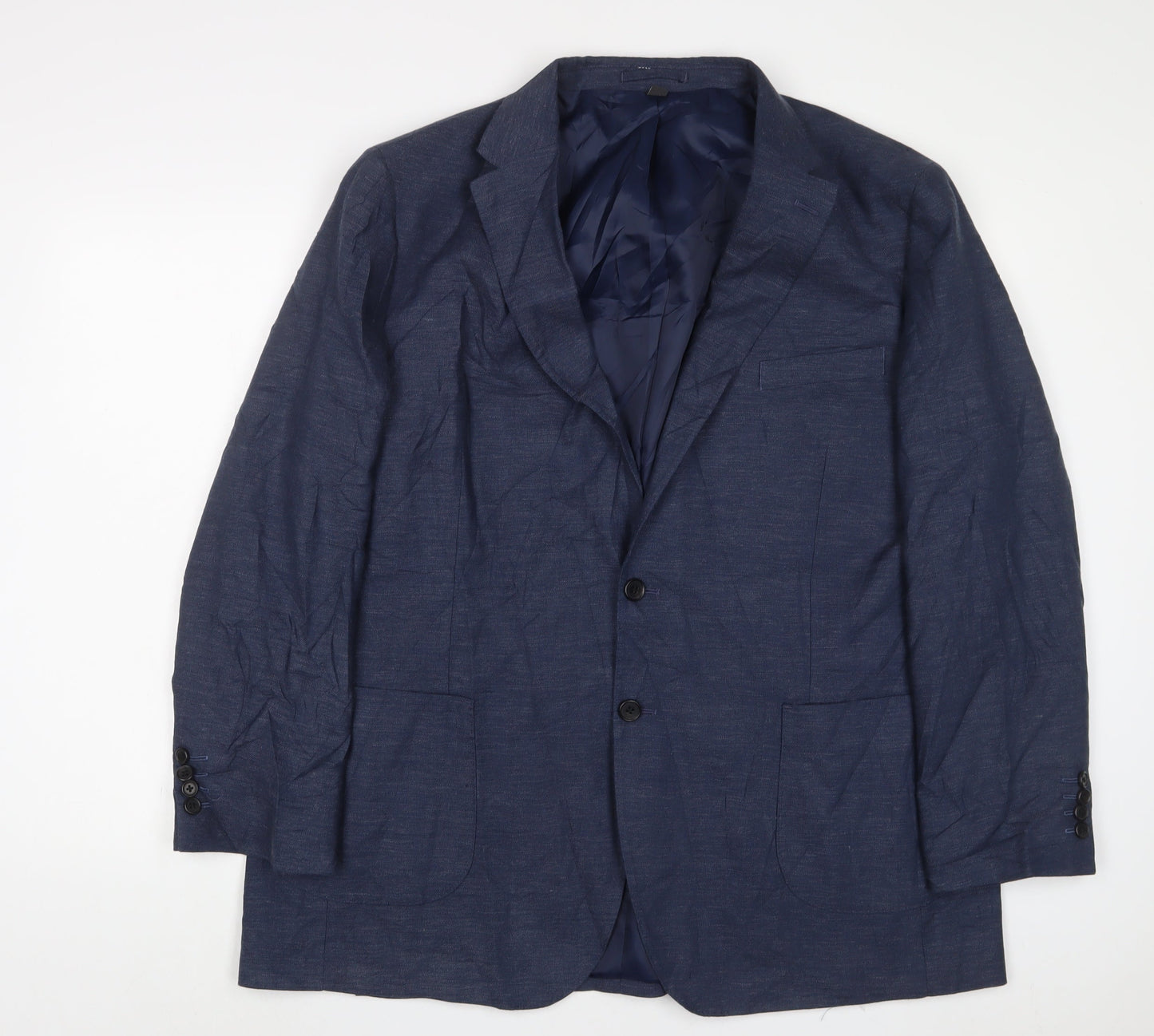 Mens UK Size 48 Marks and Spencer Regular Blue Suit Jacket