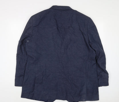 Mens UK Size 48 Marks and Spencer Regular Blue Suit Jacket