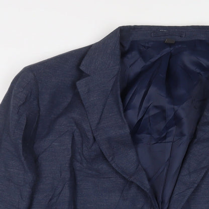 Mens UK Size 48 Marks and Spencer Regular Blue Suit Jacket