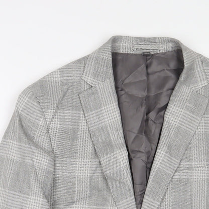 Mens UK Size 40 Marks and Spencer Regular Grey Suit Jacket