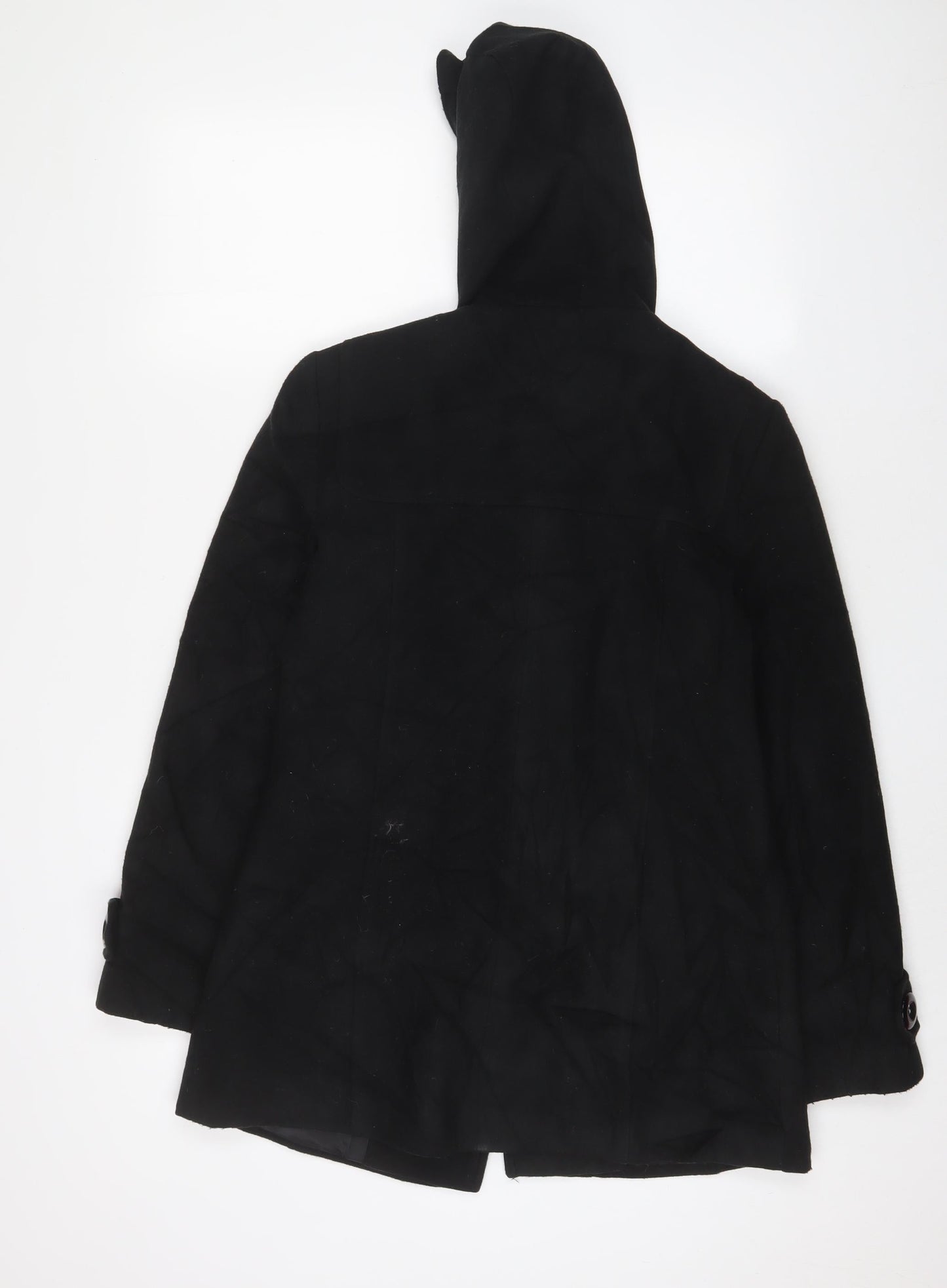 Womens UK Size 10 BHS Black Overcoat