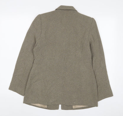 BHS Womens Brown Jacket Blazer Size 10 Button