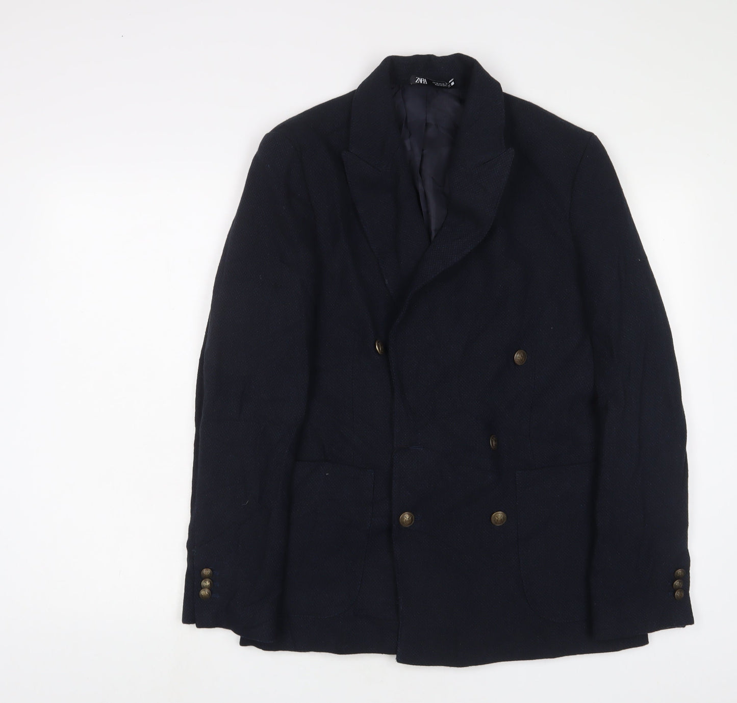 Mens UK Size 36 Zara Regular Blue Suit Jacket