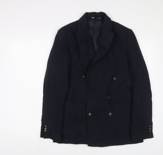 Mens UK Size 36 Zara Regular Blue Suit Jacket