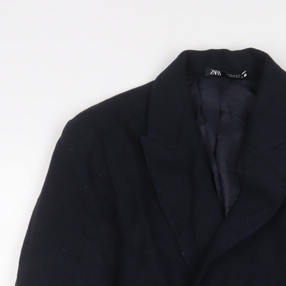 Mens UK Size 36 Zara Regular Blue Suit Jacket