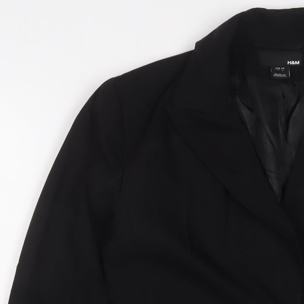 Womens UK Size 10 H&M Black Jacket