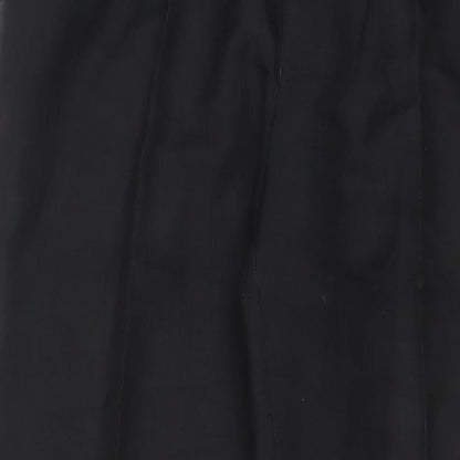 Marks and Spencer Mens Grey Polyester Trousers Size 36 in L31 in Regular Hook & Eye