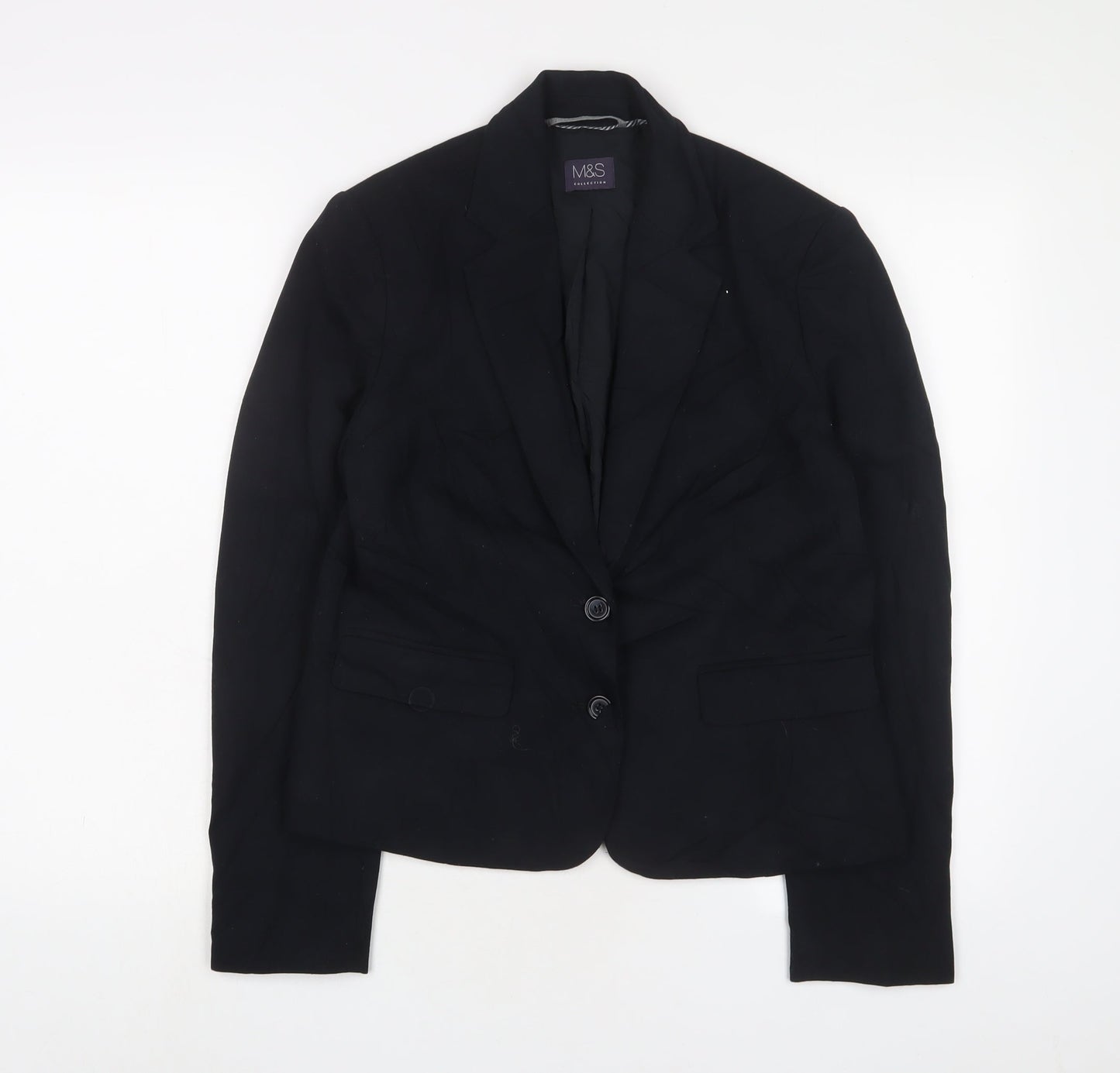 Womens UK Size 12 Marks and Spencer Black Jacket
