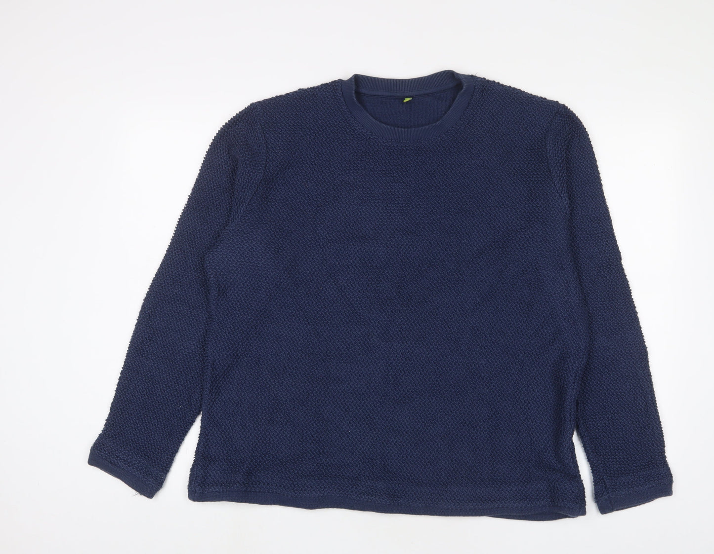 TEEMIL Womens Blue Cotton Pullover Sweatshirt Size XL Pullover