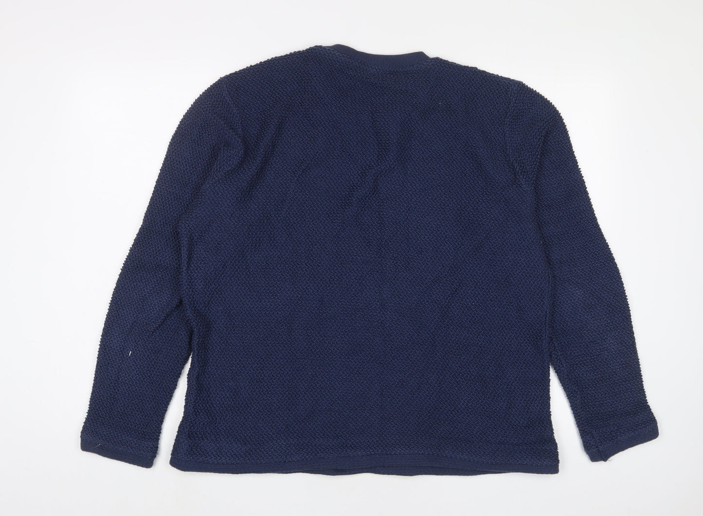 TEEMIL Womens Blue Cotton Pullover Sweatshirt Size XL Pullover