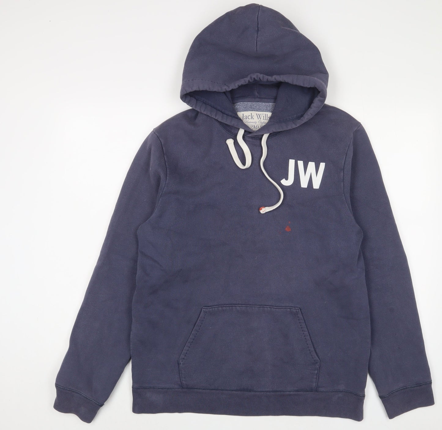 Mens UK Size M Jack Wills Blue Pullover Hoodie