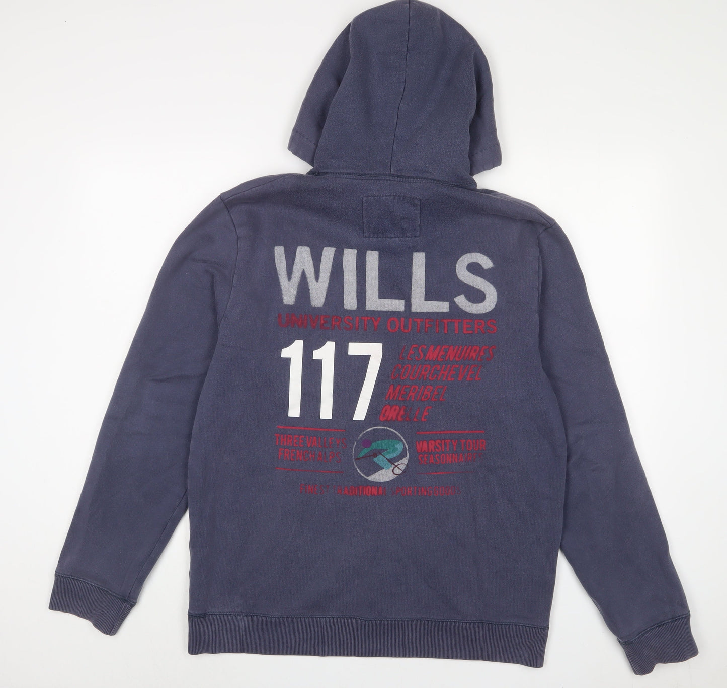 Mens UK Size M Jack Wills Blue Pullover Hoodie