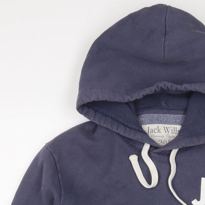 Mens UK Size M Jack Wills Blue Pullover Hoodie