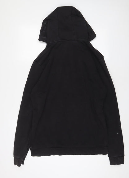 Avora Mens Black Cotton Pullover Hoodie Size XL