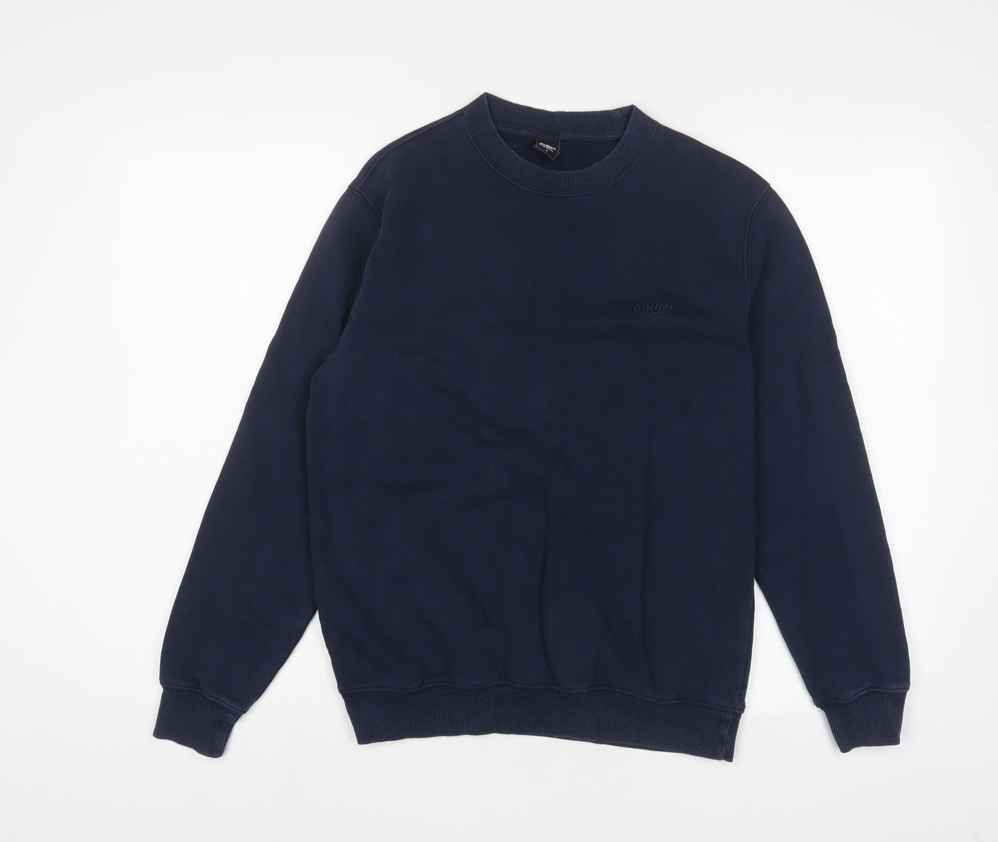 Mens UK Size S Cotton Traders Blue Pullover Sweatshirt