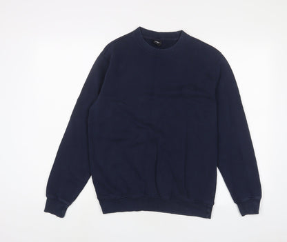 Mens UK Size S Cotton Traders Blue Pullover Sweatshirt