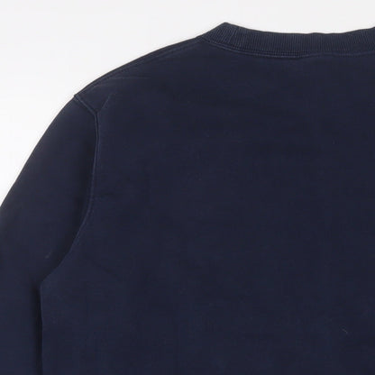 Mens UK Size S Cotton Traders Blue Pullover Sweatshirt