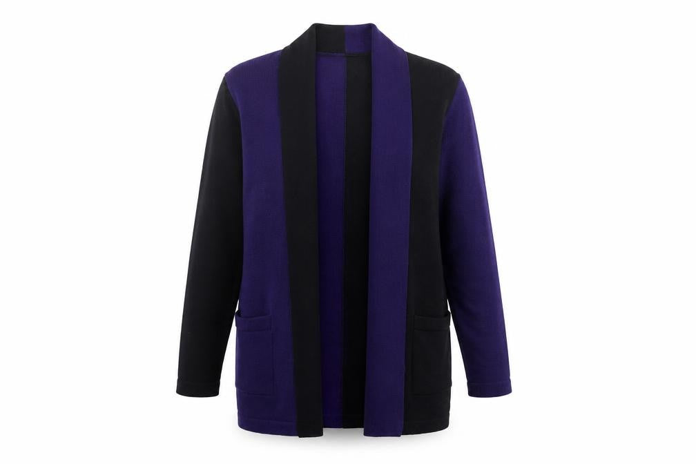 Womens UK Size M Country Casuals Purple Cardigan Jumper