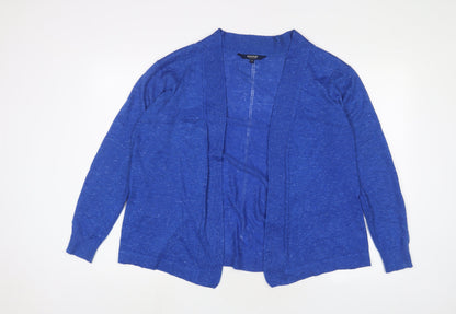 Womens UK Size 16 Maine Blue Cardigan Jumper