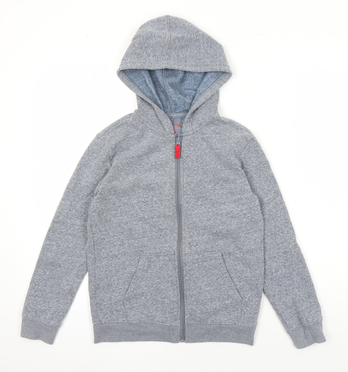 Cat & Jack Womens Grey Cotton Full Zip Hoodie Size 8 Zip
