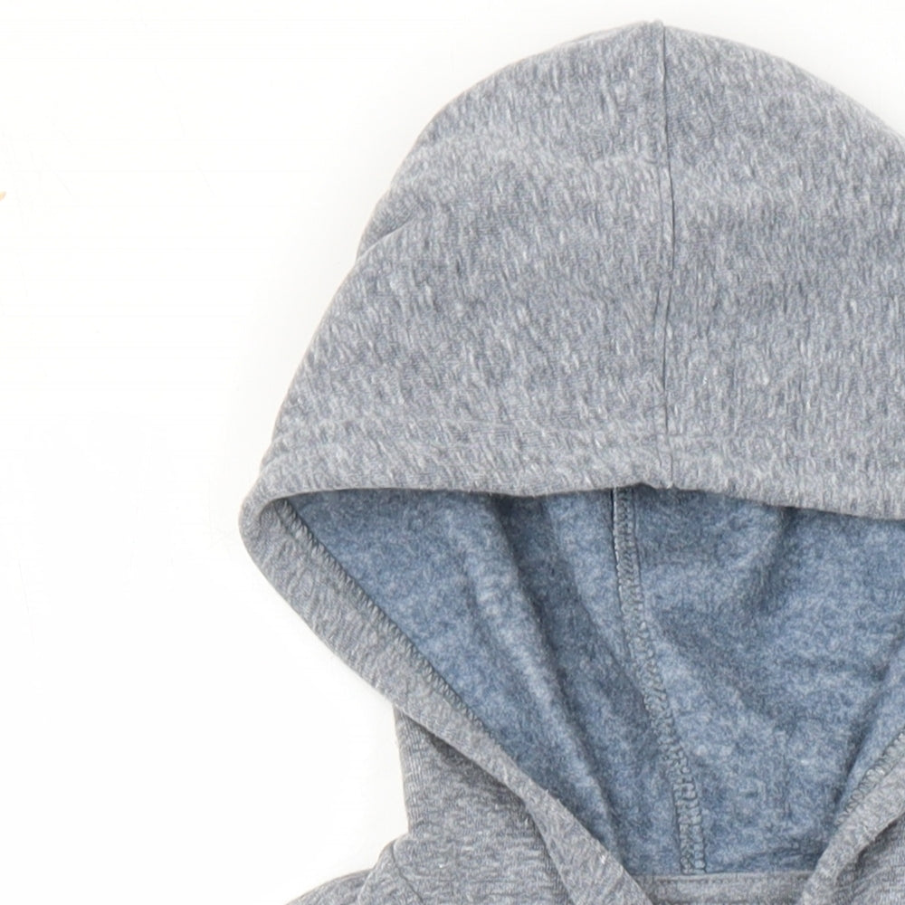 Cat & Jack Womens Grey Cotton Full Zip Hoodie Size 8 Zip