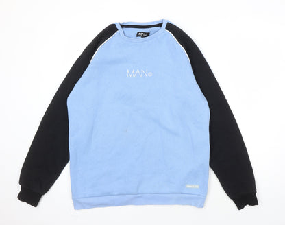 Mens UK Size L BoohooMAN Multicoloured Pullover Sweatshirt