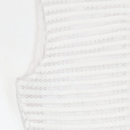 Quiz Womens Multicoloured Floral Polyester Fit & Flare Size 10 Boat Neck Zip